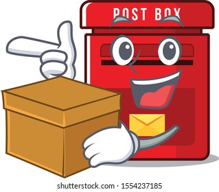 mailbox clings with bring boxto cute cartoon wall