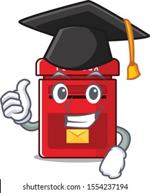 mailbox clings graduation hat to cute cartoon wall