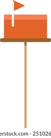 Mailbox color icon. Post box or message letterbox