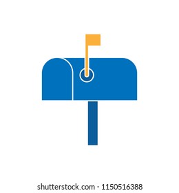 Mailbox color icon, vector illustration design. Communication collection.