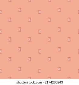 Mailbox engraved seamless pattern. Vintage letterbox in hand drawn style. Sketch texture for fabric, wallpaper, textile, print, title, wrapping paper. Vector illustration.