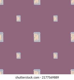 Patrón sin fisuras grabado en el buzón de correo. Buzón de texto vintage con estilo dibujado a mano. Esbozar textura para tela, papel pintado, textil, impresión, título, papel envolvente. Ilustración vectorial.