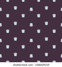 Mailbox engraved seamless pattern. Vintage letterbox in hand drawn style. Sketch texture for fabric, wallpaper, textile, print, title, wrapping paper. Vector illustration.