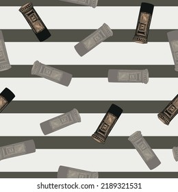 Mailbox engraved seamless pattern. Vintage letterbox in hand drawn style. Sketch texture for fabric, wallpaper, textile, print, title, wrapping paper. Vector illustration.