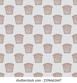 Mailbox engraved seamless pattern. Vintage letterbox in hand drawn style. Sketch texture for fabric, wallpaper, textile, print, title, wrapping paper. Vector illustration.