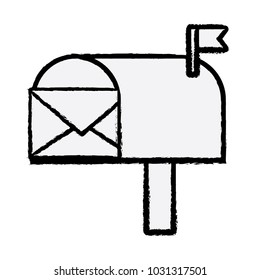 mailbox with envelope icon