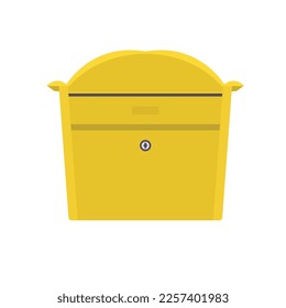 Mailbox Flat Illustration. Clean Icon Design Element on Isolated White Background