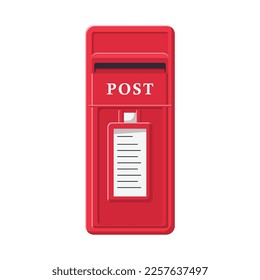 Mailbox Flat Illustration. Clean Icon Design Element on Isolated White Background