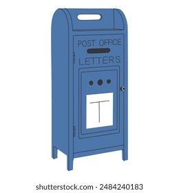 Mailbox Flat Illustration. Clean Icon Design Element on Isolated White Background