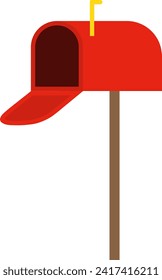 Mailbox in flat style vector