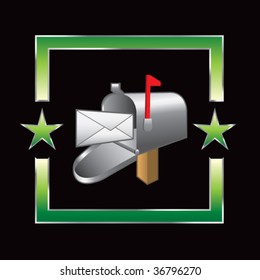 mailbox with green star outline