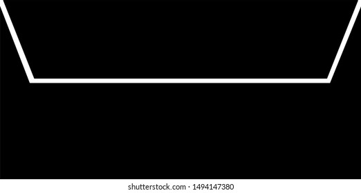 Mailbox icon in black base