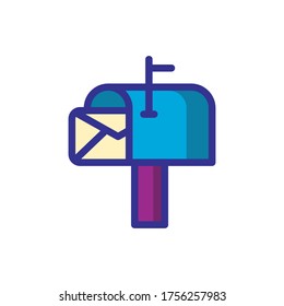 mailbox icon color style design
