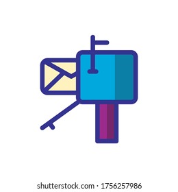 mailbox icon color style design