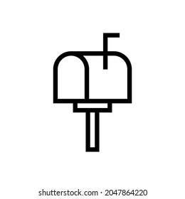 mailbox icon design vector template logo illustration perfect for all project 