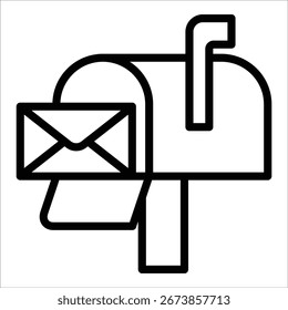 Elemento de icono de buzón para diseño