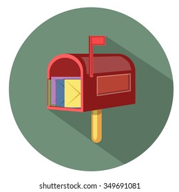 mailbox icon - flat icon