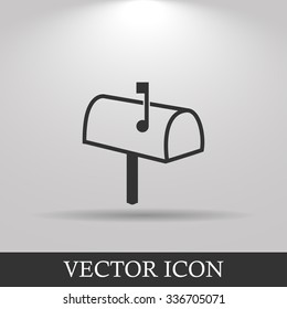 Mailbox Icon. Flat design style eps 10