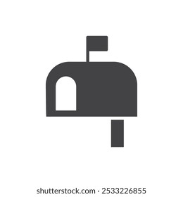 Icono de buzón Conjunto de contorno simple plano