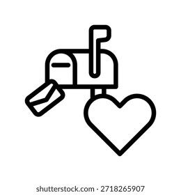 Icono de buzón de correo ilustración Vector Plantilla de diseño