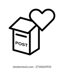 Icono de buzón de correo ilustración Vector Plantilla de diseño