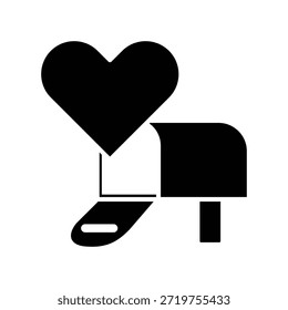 Icono de buzón de correo ilustración Vector Plantilla de diseño