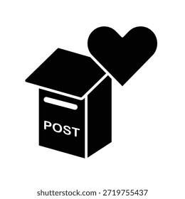 Icono de buzón de correo ilustración Vector Plantilla de diseño