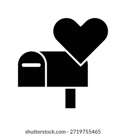 Mailbox icon illustration vector design template