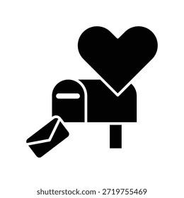 Mailbox icon illustration vector design template