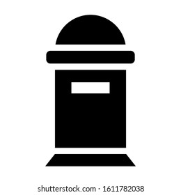 mailbox icon isolated sign symbol vector illustration - high quality black style vector icons
