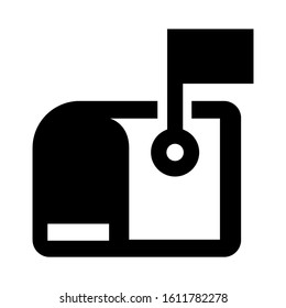 mailbox icon isolated sign symbol vector illustration - high quality black style vector icons

