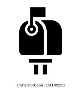 mailbox icon isolated sign symbol vector illustration - high quality black style vector icons
