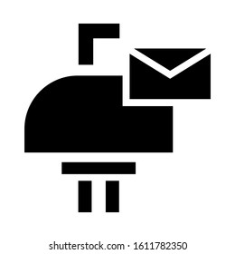 mailbox icon isolated sign symbol vector illustration - high quality black style vector icons
