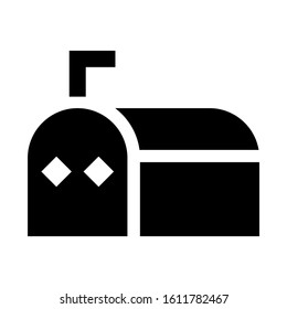 mailbox icon isolated sign symbol vector illustration - high quality black style vector icons
