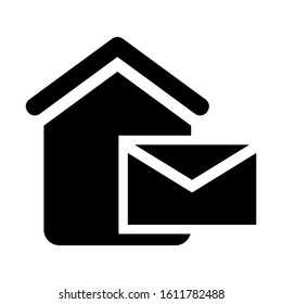mailbox icon isolated sign symbol vector illustration - high quality black style vector icons
