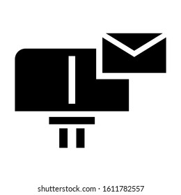 mailbox icon isolated sign symbol vector illustration - high quality black style vector icons
