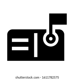 mailbox icon isolated sign symbol vector illustration - high quality black style vector icons
