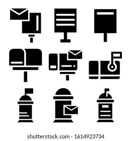 mailbox icon isolated sign symbol vector illustration - Collection of high quality black style vector icons
