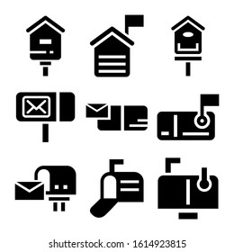 mailbox icon isolated sign symbol vector illustration - Collection of high quality black style vector icons
