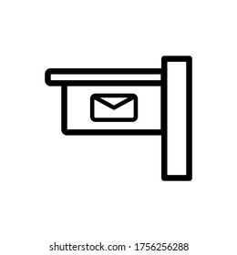 mailbox icon line art design 