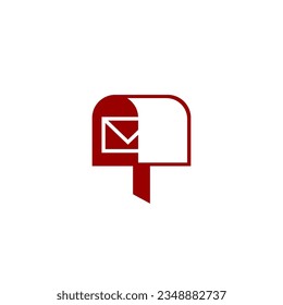 Mailbox icon logo vector design