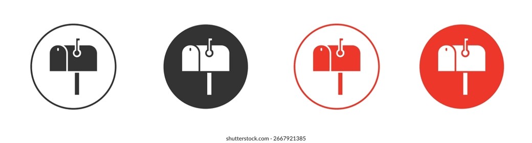 Ícone de caixa de correio para logotipo, símbolo de sinal de vetor para design
