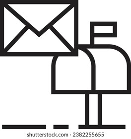 mailbox icon. mail box postal
