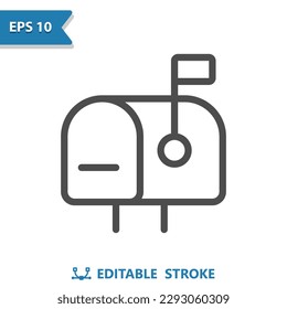 Mailbox Icon. Mail Box. Professional, pixel perfect vector icon.