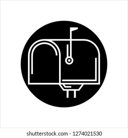 Mailbox Icon, Mail Box Icon Vector Art Illustration