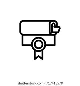 Mailbox icon on the white background