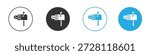 Mailbox icon. simple illustration graphic doodle black design