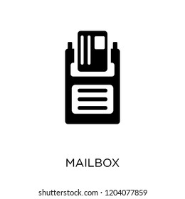 Mailbox icon. Mailbox symbol design from Communication collection. Simple element vector illustration on white background.