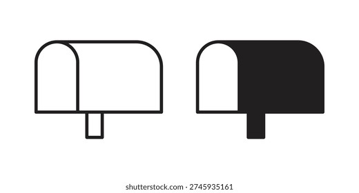 Icono de buzón. Estilo plano de moda para el Diseño gráfico, el Sitio web, la interfaz de usuario. EPS10