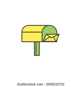 mailbox icon vector